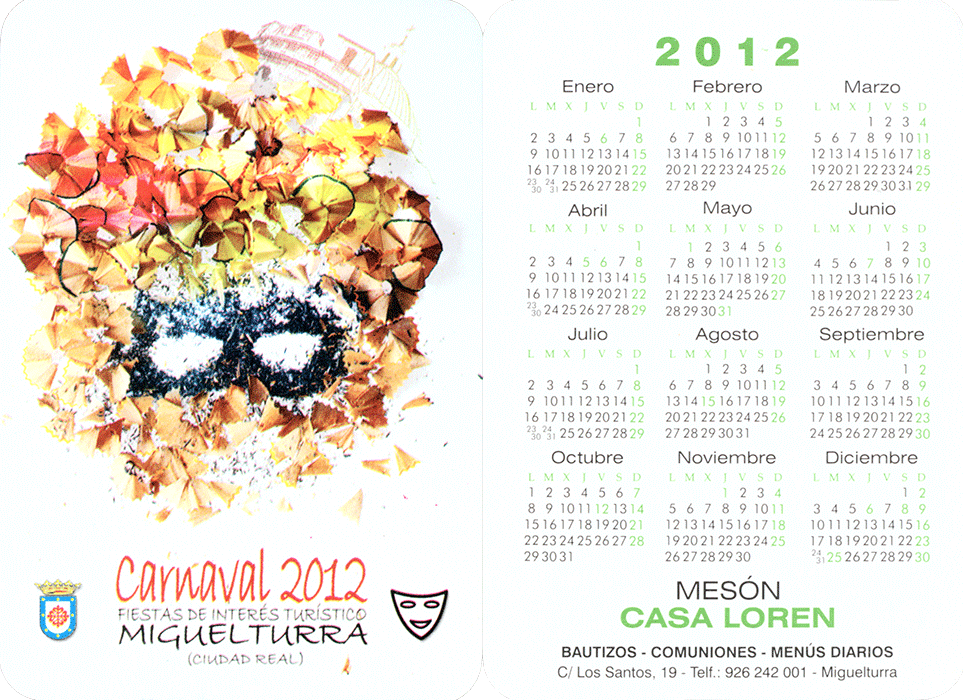 carnival-miguelturra-calendar-2012