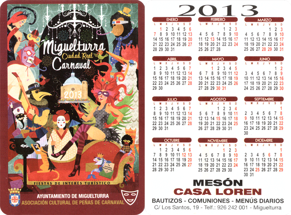 carnival-miguelturra-calendar-2013
