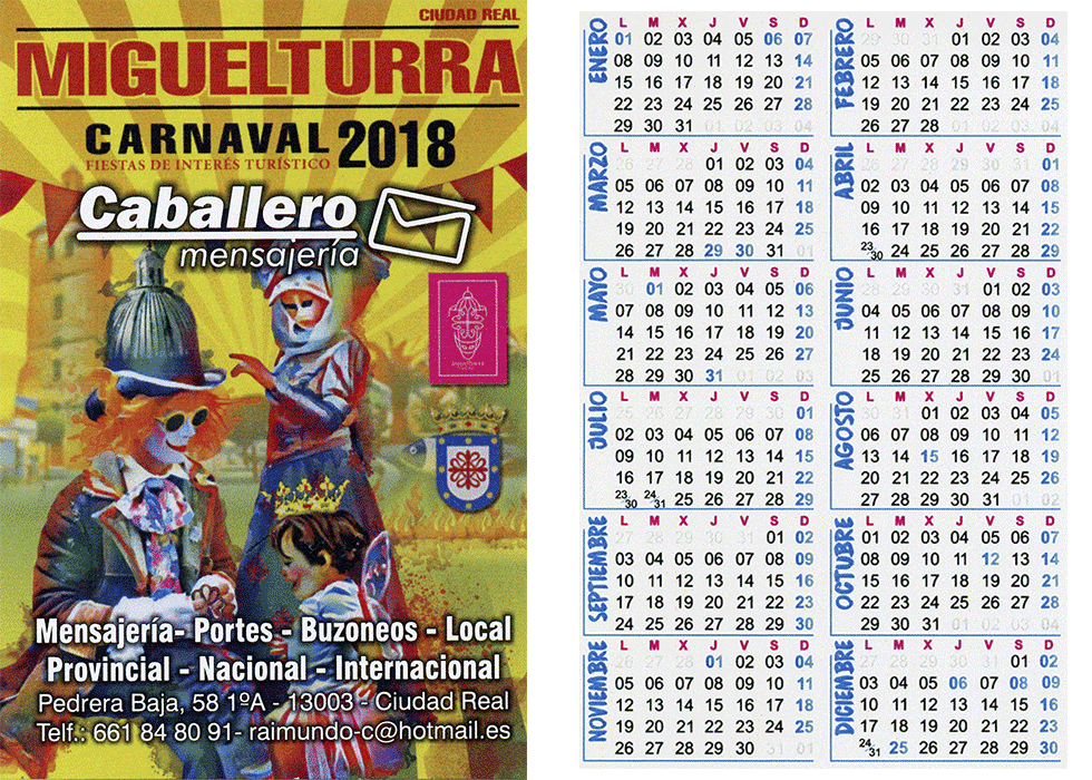 carnival-miguelturra-calendar-2018
